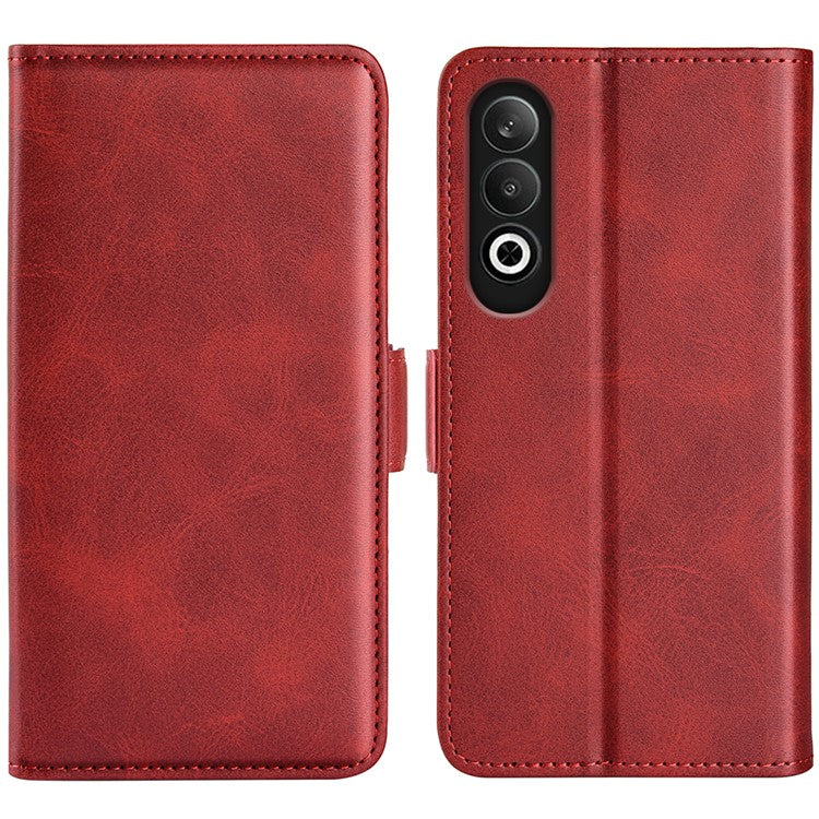 For OnePlus Nord CE4 5G / Oppo K12 Leather Wallet Cover Mobile Phone Case Wholesale - Red
