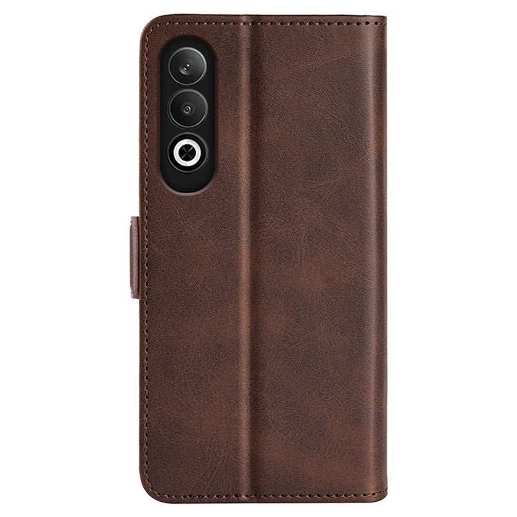 For OnePlus Nord CE4 5G / Oppo K12 Leather Wallet Cover Mobile Phone Case Wholesale - Brown