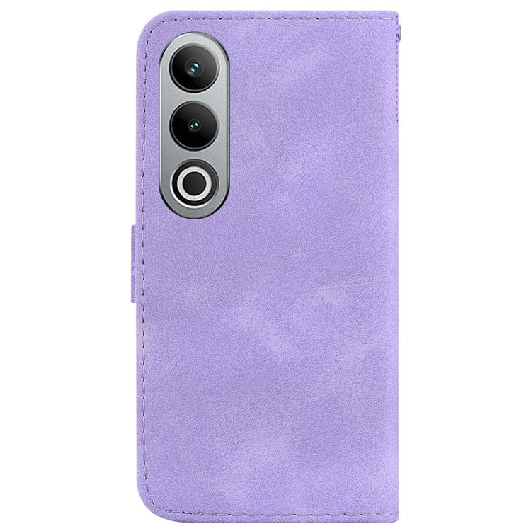 For OnePlus Nord CE4 5G PU Leather Case 7-Shape Magnetic Closure Flip Protective Cover - Purple