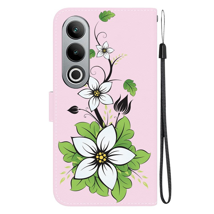 For OnePlus Nord CE4 5G Case PU Leather Pattern Printing Full Protection Cover - Lily