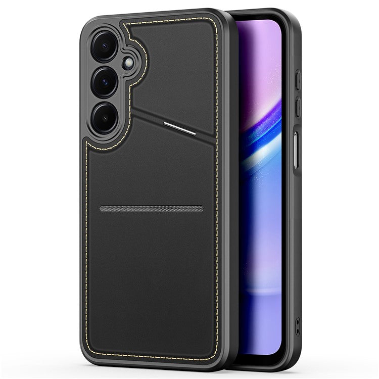 DUX DUCIS Rafi II Series for Samsung Galaxy A15 4G / A15 5G Case RFID Blocking PU+TPU Back Phone Cover - Black