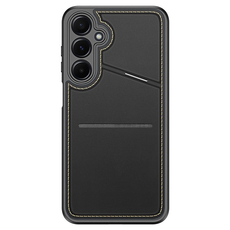 DUX DUCIS Rafi II Series for Samsung Galaxy A15 4G / A15 5G Case RFID Blocking PU+TPU Back Phone Cover - Black