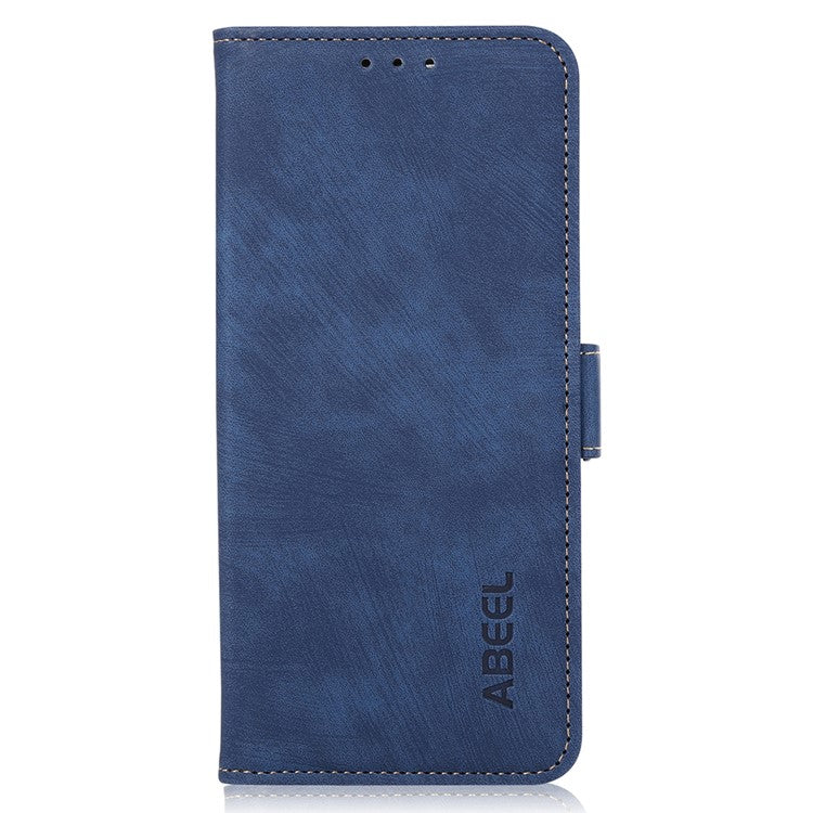 ABEEL For iPhone 16 Pro Wallet Case Stand Retro PU Leather Phone Cover - Blue