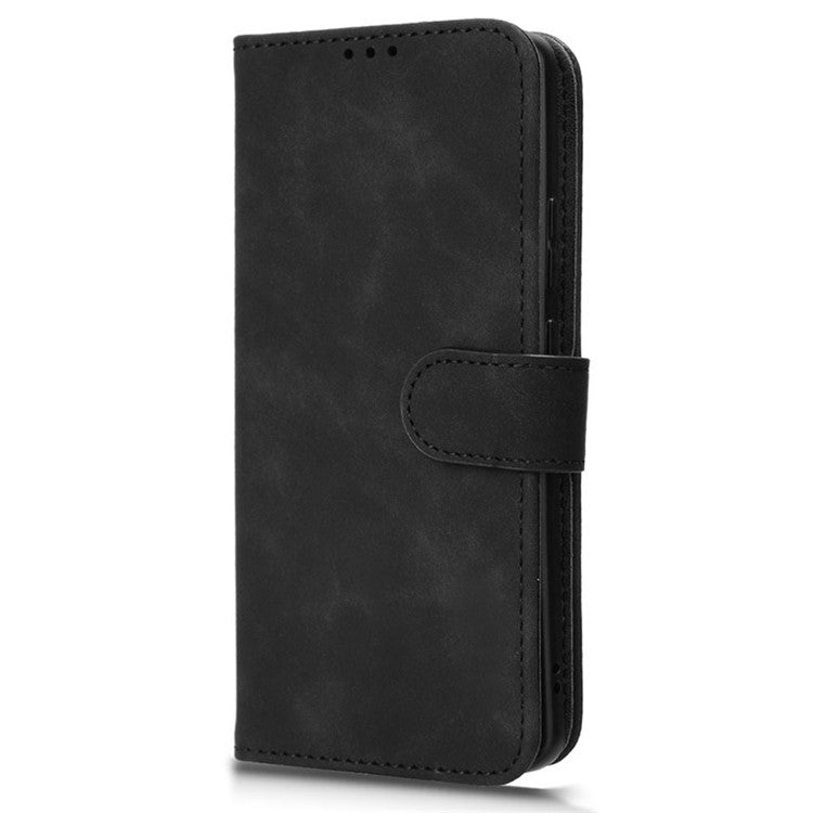 For Motorola Edge 50 Ultra 5G / Moto X50 Ultra 5G Case Leather Wallet Protective Phone Cover - Black