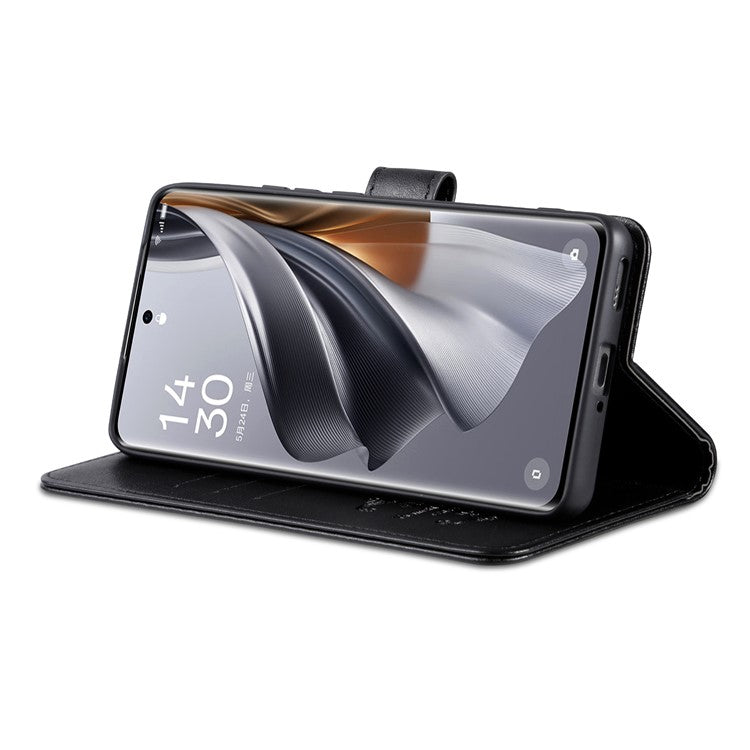 AZNS For OnePlus Nord CE4 5G / Oppo K12 Case PU Leather Magnetic Buckle Wallet Phone Cover - Black