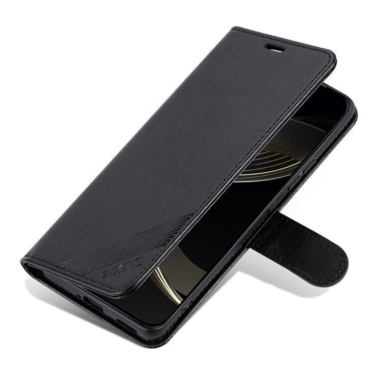 AZNS For OnePlus Nord CE4 5G / Oppo K12 Case PU Leather Magnetic Buckle Wallet Phone Cover - Black
