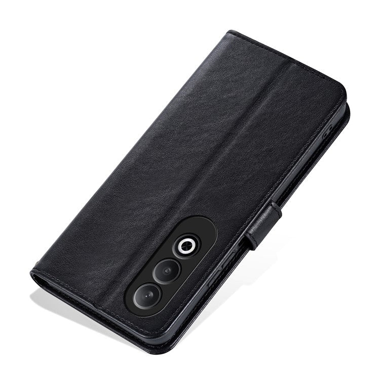 AZNS For OnePlus Nord CE4 5G / Oppo K12 Case PU Leather Magnetic Buckle Wallet Phone Cover - Black
