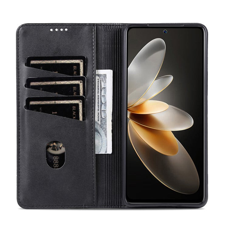 AZNS For OnePlus Nord CE4 5G / Oppo K12 Case Wallet Leather Phone Cover Mobile Accessories Wholesale - Black