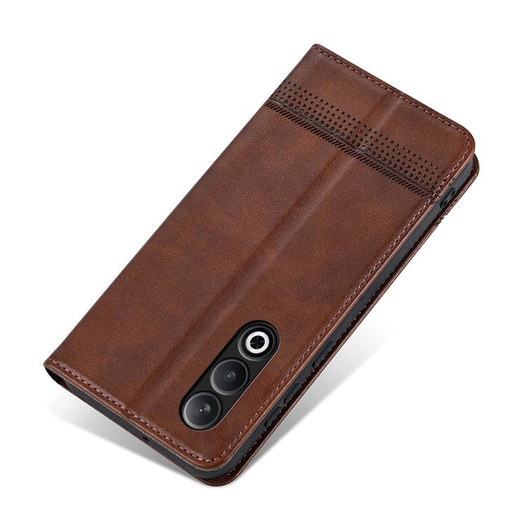 AZNS For OnePlus Nord CE4 5G / Oppo K12 Case Wallet Leather Phone Cover Mobile Accessories Wholesale - Coffee
