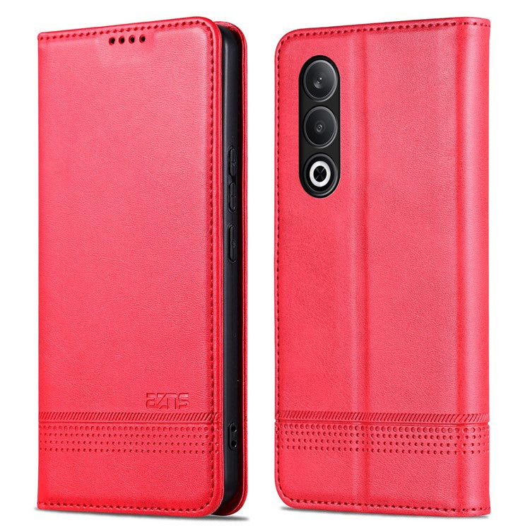 AZNS For OnePlus Nord CE4 5G / Oppo K12 Case Wallet Leather Phone Cover Mobile Accessories Wholesale - Red