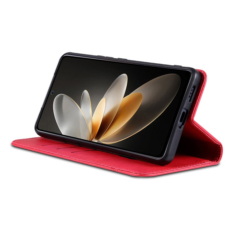 AZNS For OnePlus Nord CE4 5G / Oppo K12 Case Wallet Leather Phone Cover Mobile Accessories Wholesale - Red