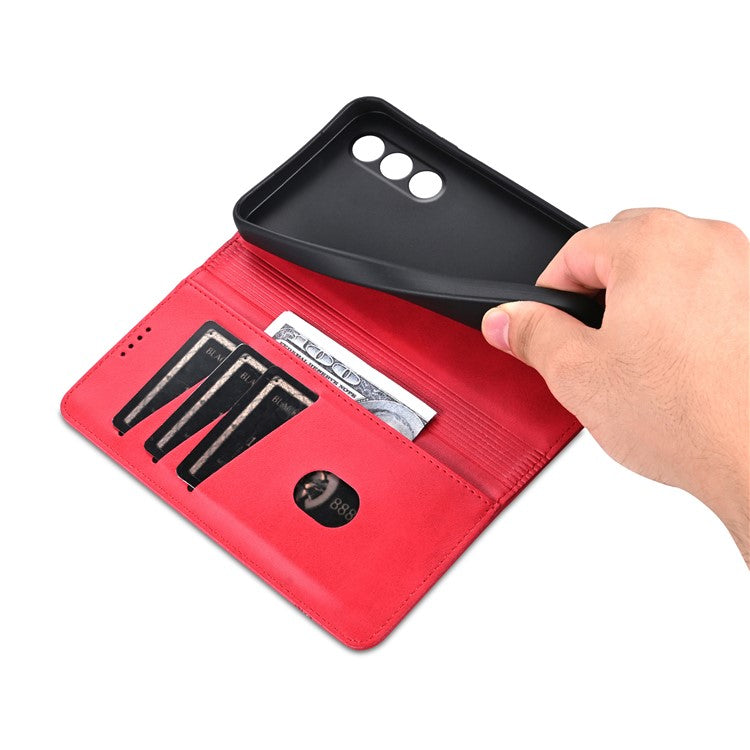 AZNS For OnePlus Nord CE4 5G / Oppo K12 Case Wallet Leather Phone Cover Mobile Accessories Wholesale - Red