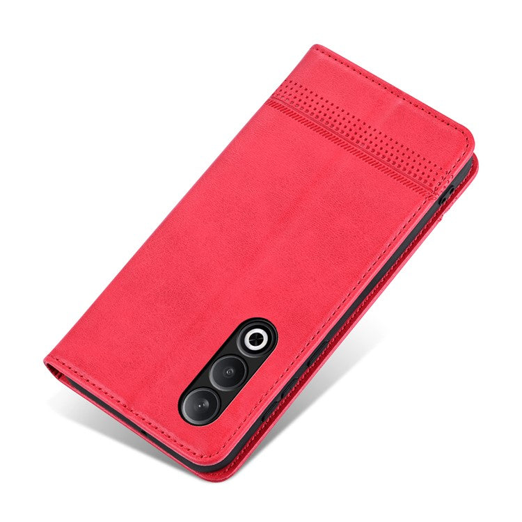 AZNS For OnePlus Nord CE4 5G / Oppo K12 Case Wallet Leather Phone Cover Mobile Accessories Wholesale - Red