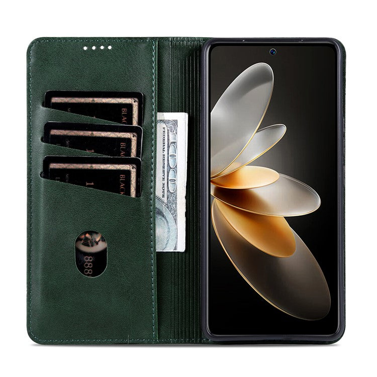 AZNS For OnePlus Nord CE4 5G / Oppo K12 Case Wallet Leather Phone Cover Mobile Accessories Wholesale - Green