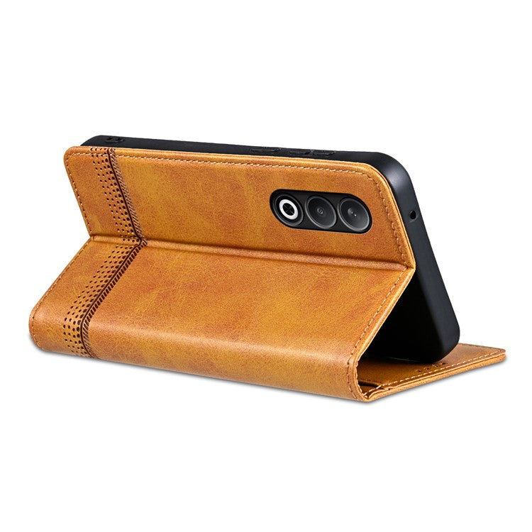 AZNS For OnePlus Nord CE4 5G / Oppo K12 Case Wallet Leather Phone Cover Mobile Accessories Wholesale - Brown