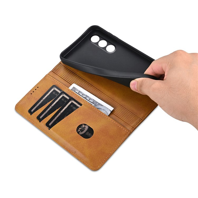 AZNS For OnePlus Nord CE4 5G / Oppo K12 Case Wallet Leather Phone Cover Mobile Accessories Wholesale - Brown