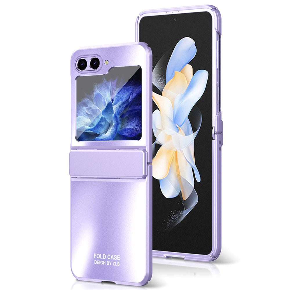 For Samsung Galaxy Z Flip7 FE 5G / Z Flip6 5G / Z Flip5 5G Case Electroplating PC Hard Phone Cover - Purple