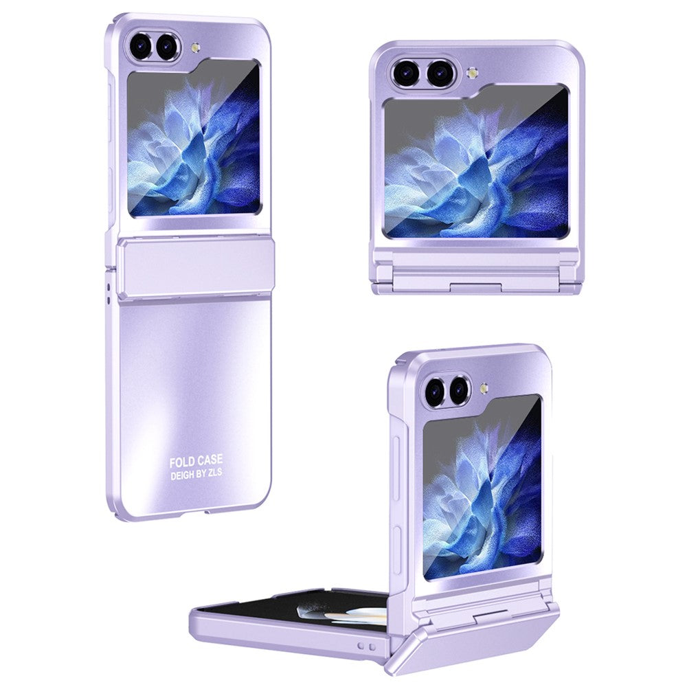 For Samsung Galaxy Z Flip7 FE 5G / Z Flip6 5G / Z Flip5 5G Case Electroplating PC Hard Phone Cover - Purple