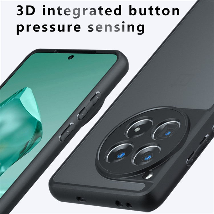 For OnePlus 12 5G Case Lens Protection Matte Finish PC+TPU Phone Cover