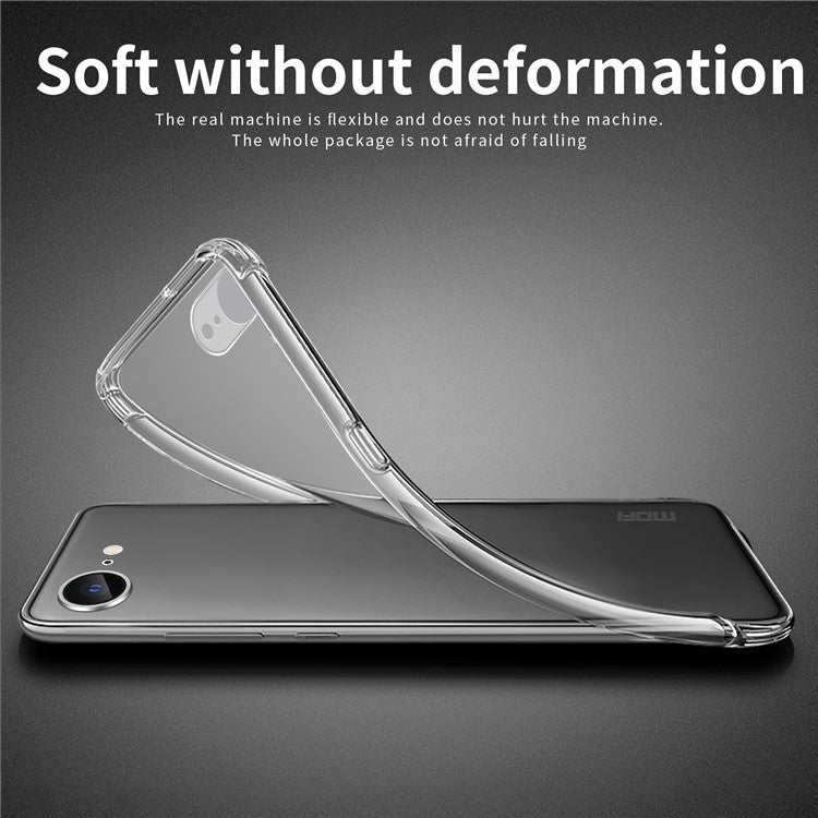MOFI For iPhone 16e Case Clear Shockproof TPU Thin Phone Cover