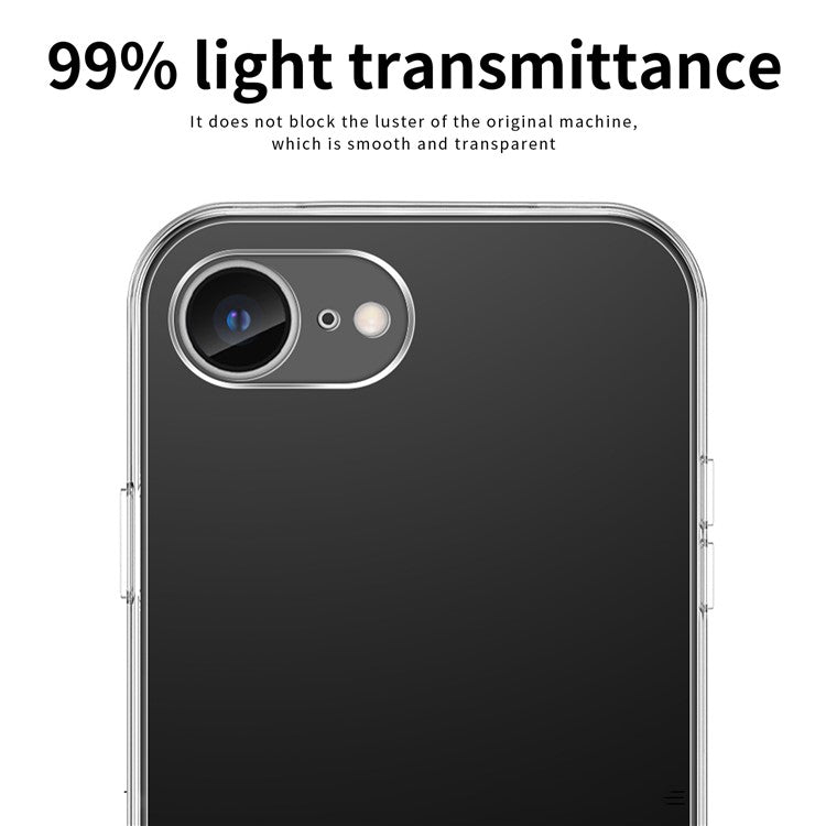MOFI For iPhone 16e Case Clear Shockproof TPU Thin Phone Cover