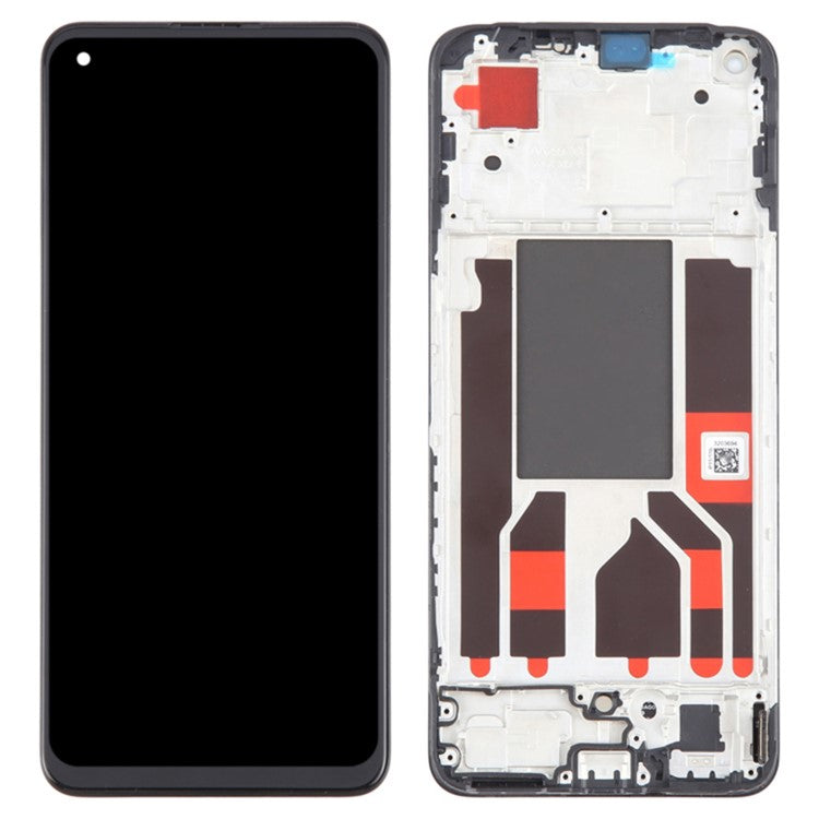 For Oppo Reno8 4G / Reno8 5G (Global Version) Grade C OLED Screen and Digitizer Assembly + Frame Spare Part (Without Logo)