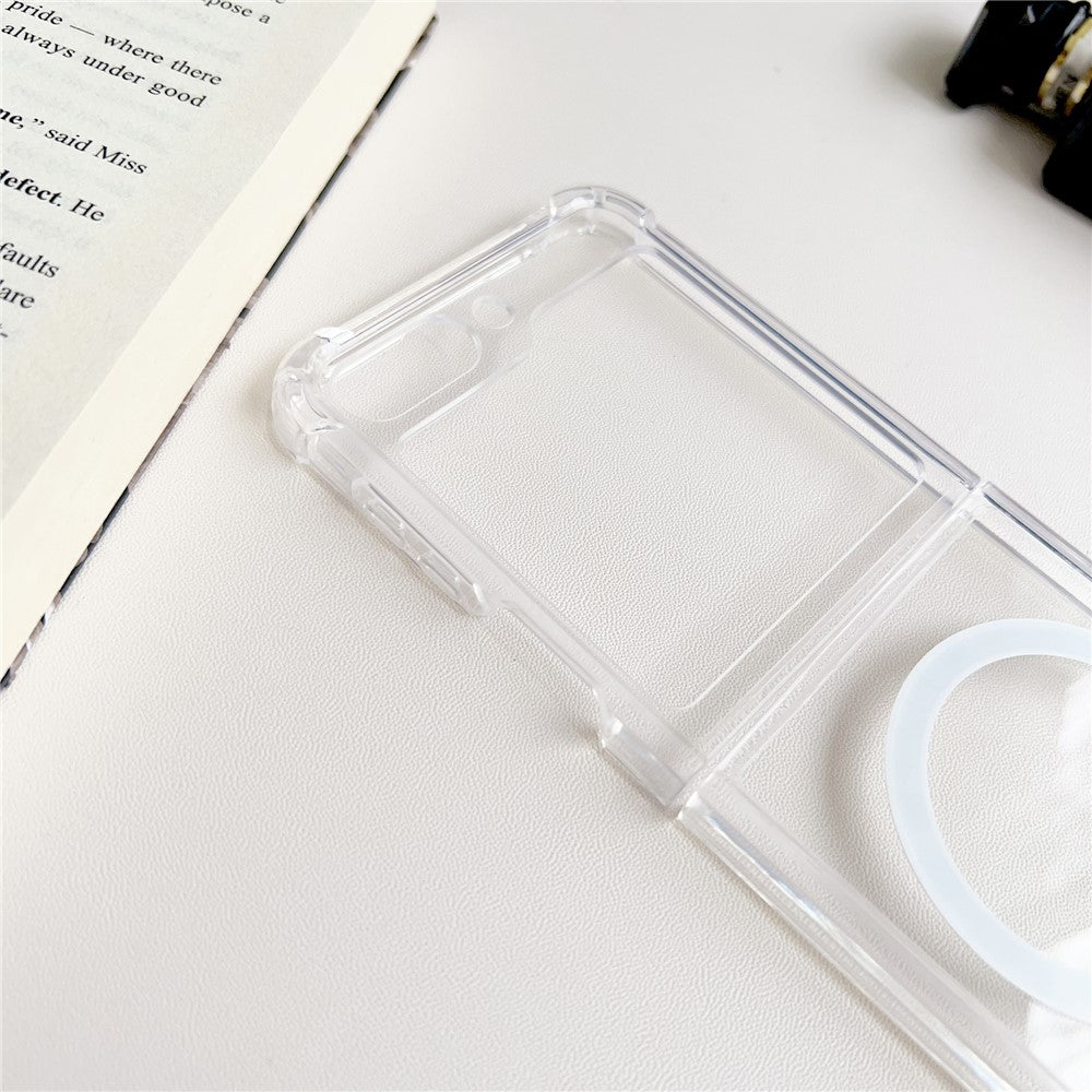 For Samsung Galaxy Z Flip7 FE 5G / Z Flip6 5G / Z Flip5 5G Case Compatible with MagSafe TPU+PC Phone Cover