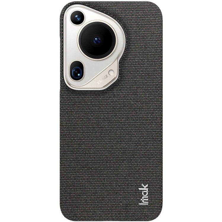 IMAK Ruiyi Series for Huawei Pura 70 Ultra Case Cloth Texture Leather+PC Hard Phone Cover - Black