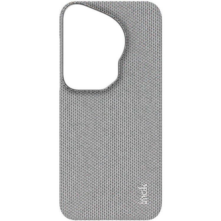 IMAK Ruiyi Series for Huawei Pura 70 Ultra Case Cloth Texture Leather+PC Hard Phone Cover - Light Grey