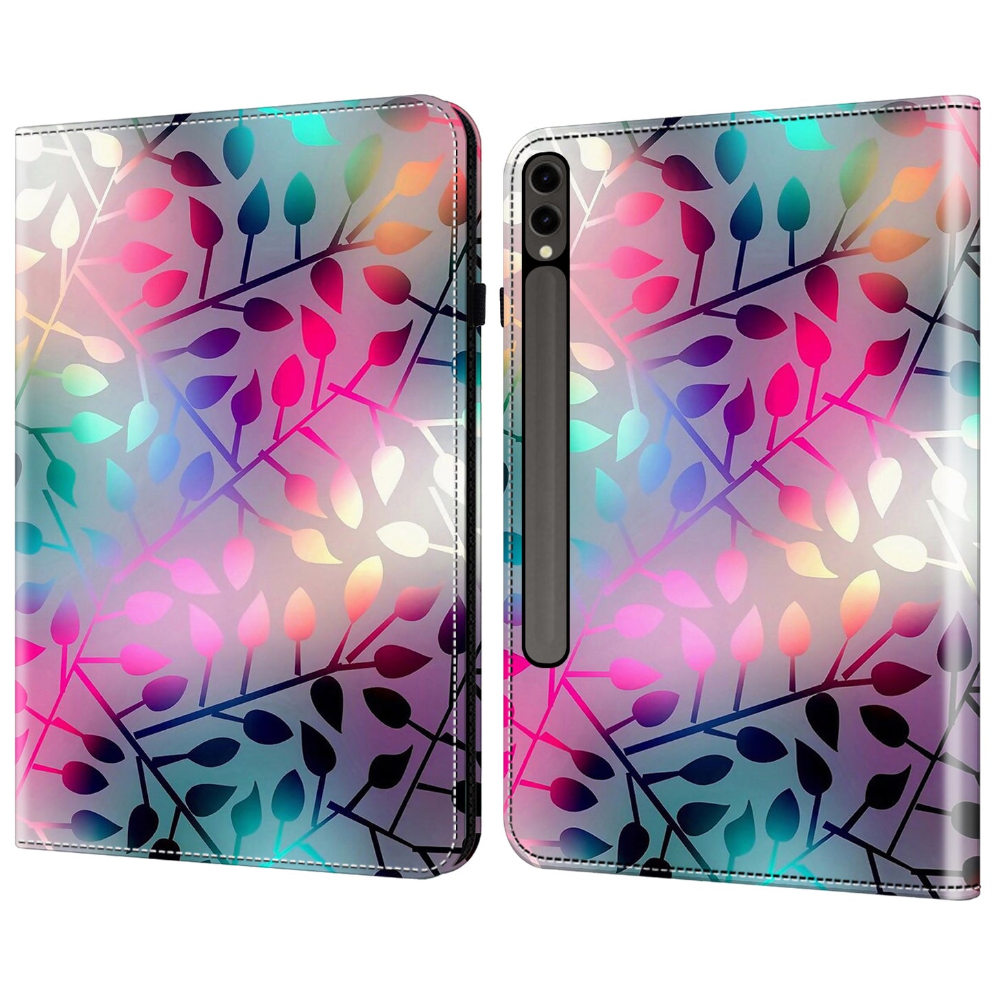 For Samsung Galaxy Tab S10+ / S9+ / S9 FE+ Case Pattern Printing PU Leather Tablet Cover with Stand Function - Maple Leaf