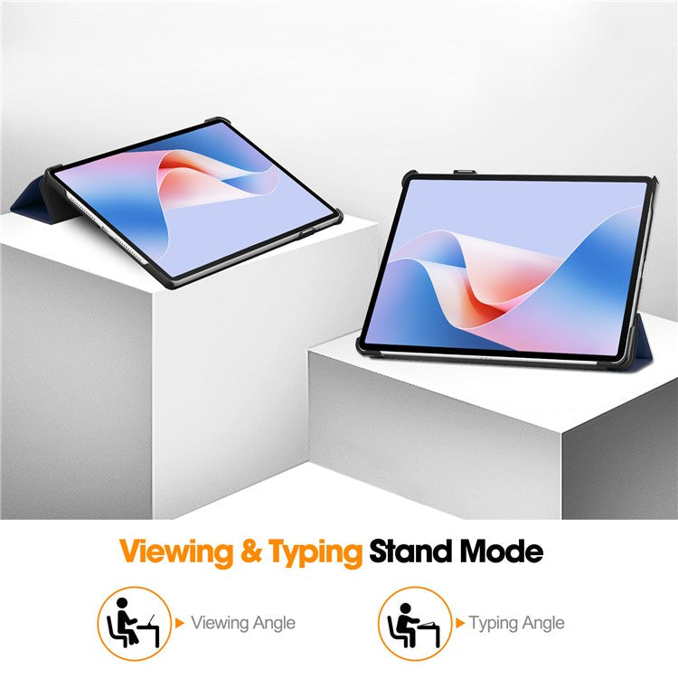 For Huawei MatePad 11.5 S Case Auto Wake / Sleep Tri-Fold Stand Leather Tablet Cover - Blue