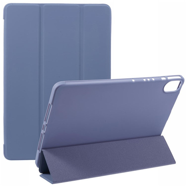 For Huawei MatePad 11.5 S Case Tri-fold Stand Leather Tablet Cover Honeycomb Texture - Purple