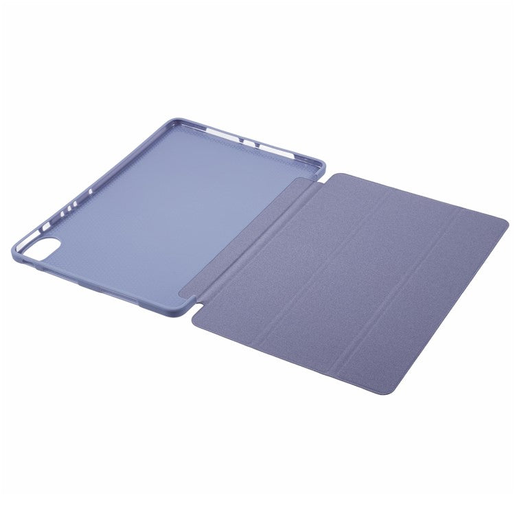 For Huawei MatePad 11.5 S Case Tri-fold Stand Leather Tablet Cover Honeycomb Texture - Purple