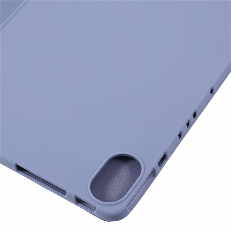 For Huawei MatePad 11.5 S Case Tri-fold Stand Leather Tablet Cover Honeycomb Texture - Purple
