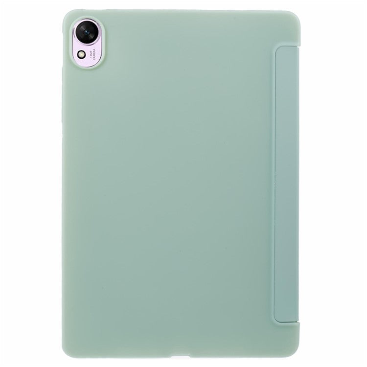 For Huawei MatePad 11.5 S Case Tri-fold Stand Leather Tablet Cover Honeycomb Texture - Light Green
