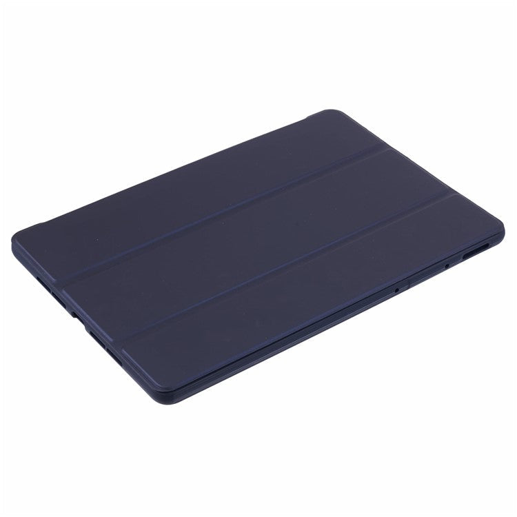 For Huawei MatePad 11.5 S Case Tri-fold Stand Leather Tablet Cover Honeycomb Texture - Dark Blue