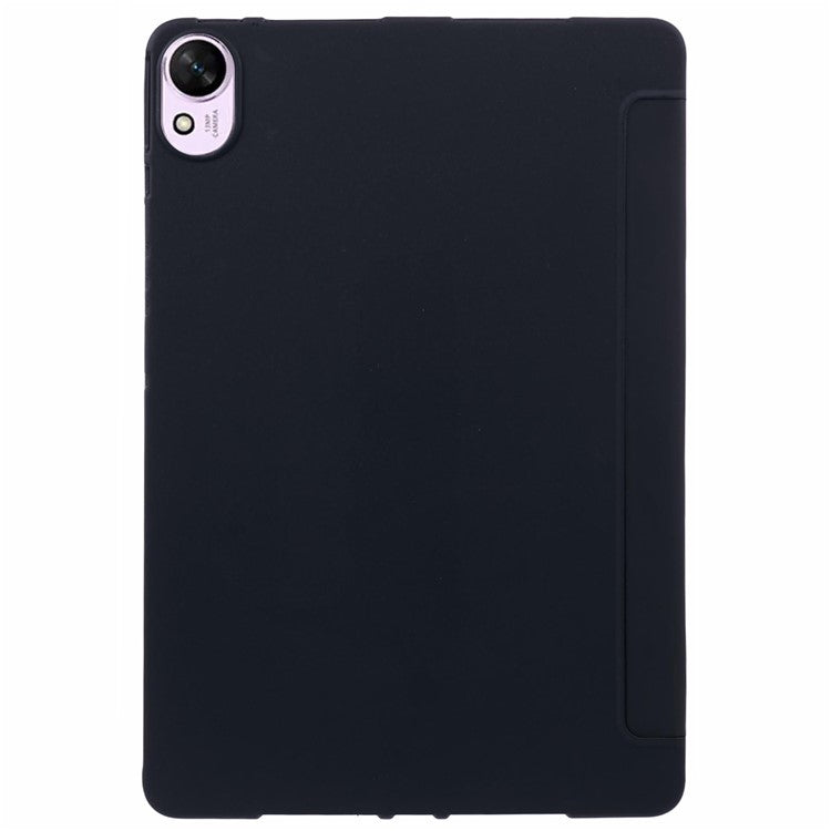 For Huawei MatePad 11.5 S Case Tri-fold Stand  Leather Tablet Cover Honeycomb Texture - Black