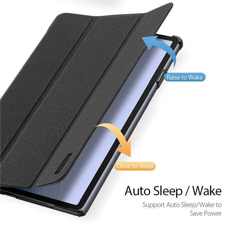 DUX DUCIS Domo Series for Huawei MatePad 11.5 S Tablet Case Tri-Fold Stand Leather Shell - Black