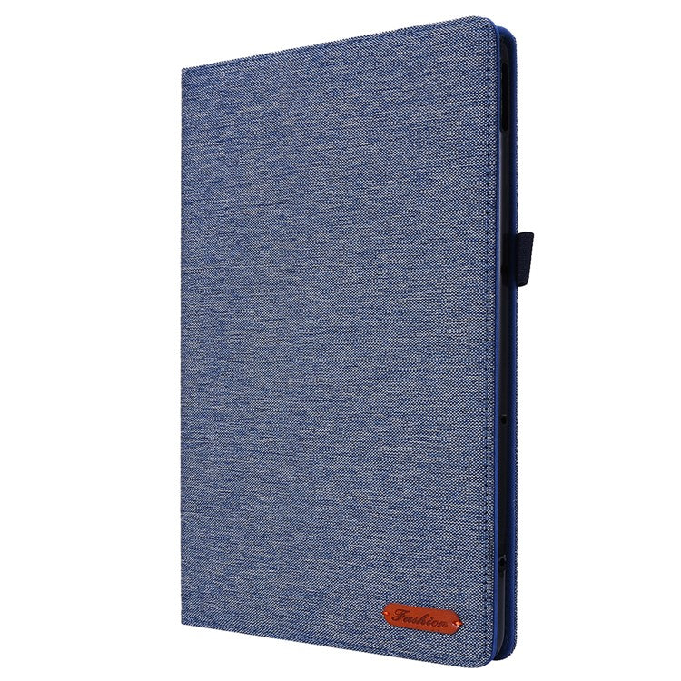 For Huawei MatePad SE 11 Leather Case Card Holder Cloth Texture Tablet Stand Cover - Blue