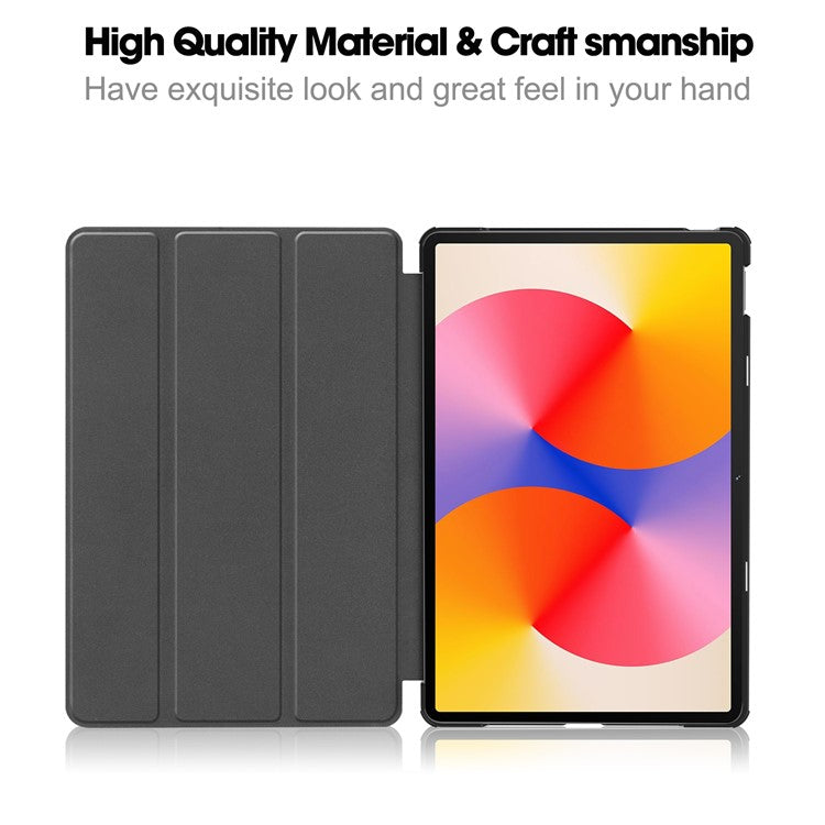 For Huawei MatePad SE 11 Stand Case Shockproof Leather Tablet Cover - Black