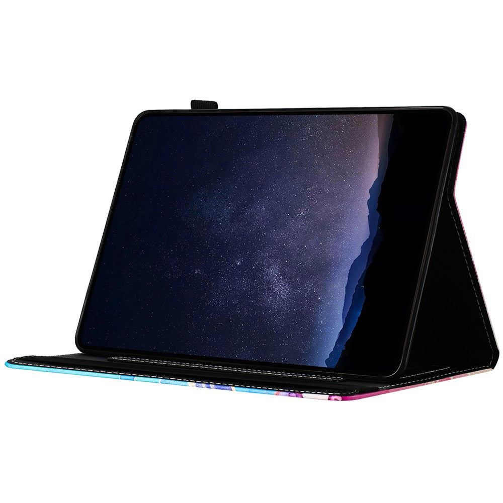 For Lenovo Tab M10 (Gen 3) Case Multi-Angle Viewing Smart PU Leather Marble Cover - Pink / Blue