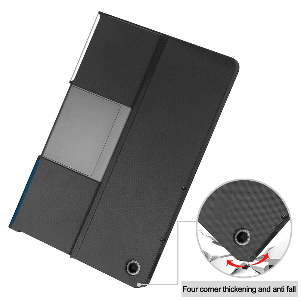 For Lenovo Tab Plus Stand Case Pattern Print Leather Tablet Cover - Cat