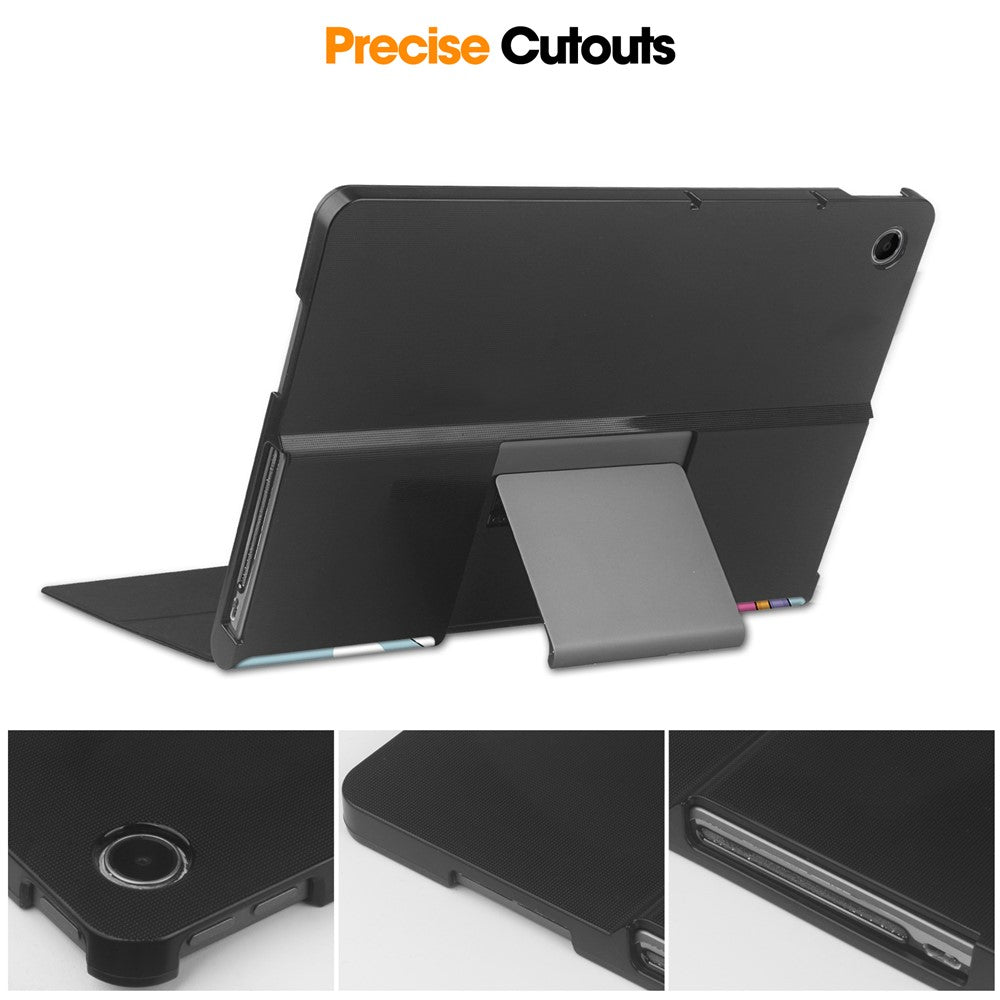 For Lenovo Tab Plus Stand Case Pattern Print Leather Tablet Cover - Horse