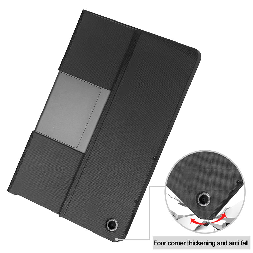 For Lenovo Tab Plus Stand Case Shockproof Leather Tablet Cover - Black