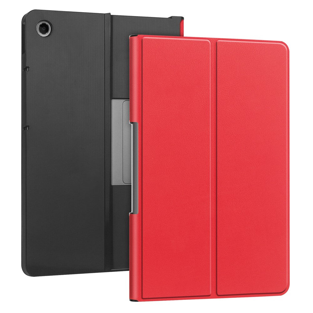 For Lenovo Tab Plus Stand Case Shockproof Leather Tablet Cover - Red