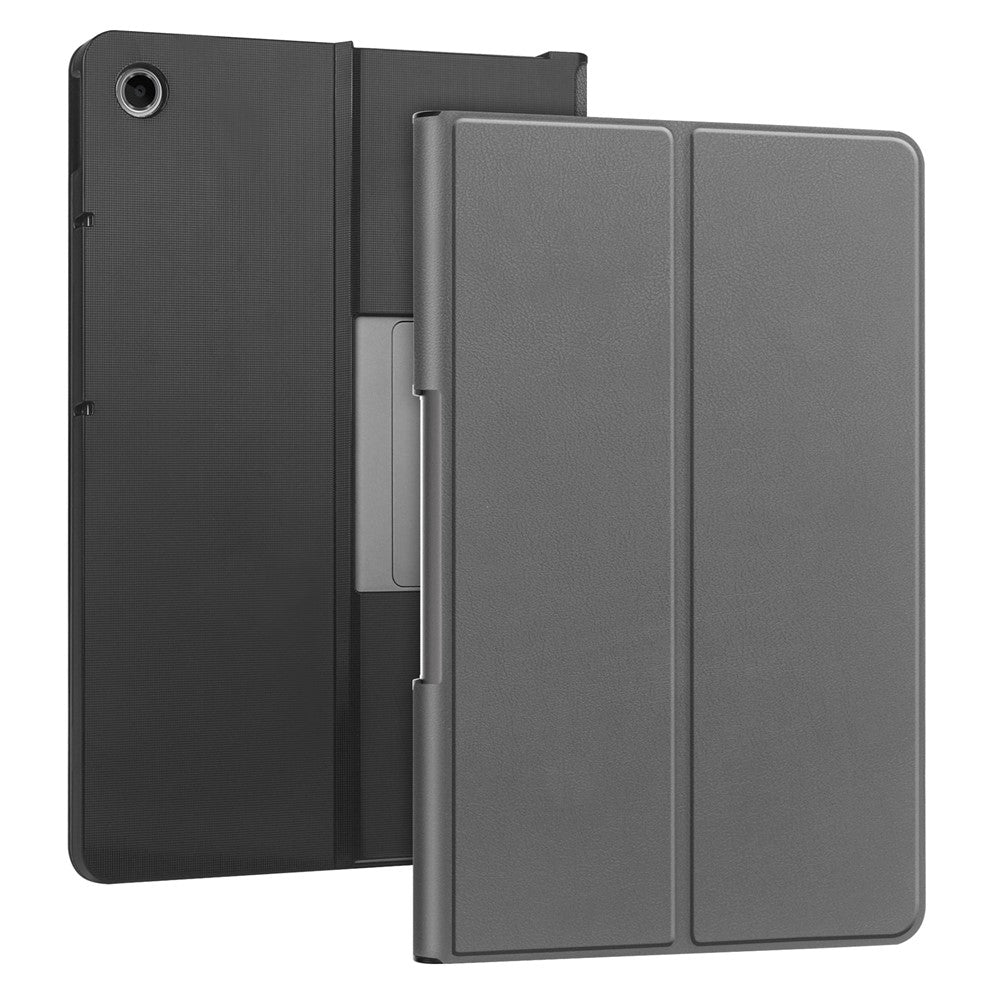 For Lenovo Tab Plus Stand Case Shockproof Leather Tablet Cover - Grey