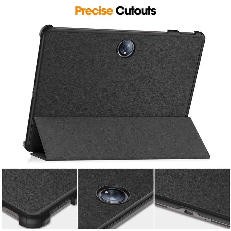 For OnePlus Pad 2 Case Shockproof Leather Stand Tablet Cover - Black