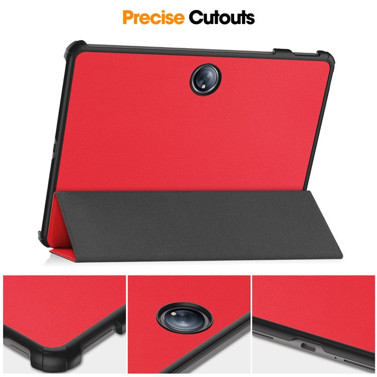 For OnePlus Pad 2 Case Shockproof Leather Stand Tablet Cover - Red