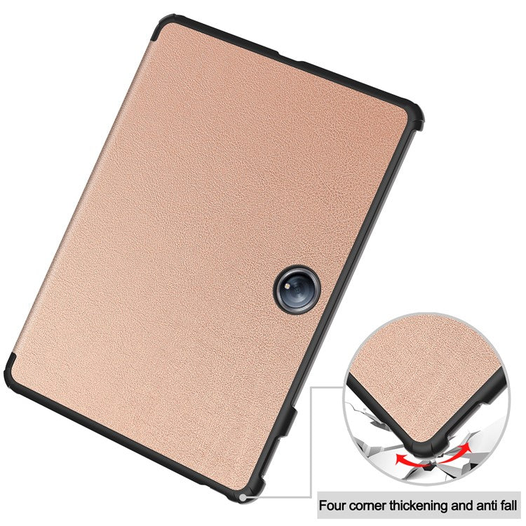 For OnePlus Pad 2 Case Shockproof Leather Stand Tablet Cover - Rose Gold