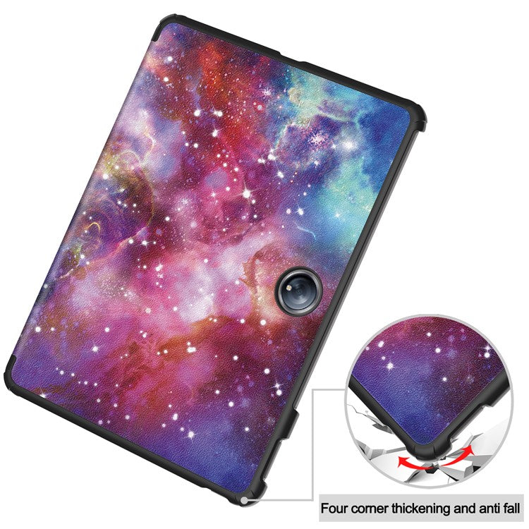 For OnePlus Pad 2 Stand Case Pattern Print Leather Tablet Cover - Galaxy